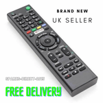 NEW Remote Control For Sony BRAVIA KDL43W809CBU Smart 3D 43 LED TV