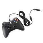 USB Filaire Contrôleur Manette de jeu pour Xbox 360 Noir