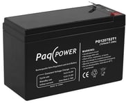 Paqpower Blybatteri - Agm - 5 Års. 12V/7Ah. Med T1 Terminal