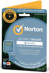 Norton Security Deluxe 2024 Antivirus 3 Device + VPN 1 PC - 1 Year 10 Min Email