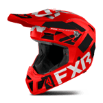 FXR Clutch Evo LE Skoterhjälm Röd-Vit-Svart""