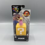 Super Mario Bros. Movie 4cm Princess Peach Mini Figure with 5cm Question Block