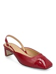 Lindy Bliss Burgundy Leather Pumps Red ALOHAS