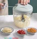 Chopper Garlic Food Vegetable Mini Grinder Crusher Manual Pull Hand Blender Meat