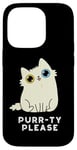 iPhone 14 Pro Purr-ty Please Funny Cat Pun Case