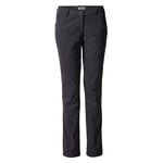 Craghoppers Womens/Ladies Kiwi Pro II Hiking Trousers (Graphite) - Black material_Synthetic - Size 8 Regular