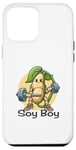 Coque pour iPhone 15 Pro Max Faites le plein d'énergie grâce à la protéine de soja Funny Soy Boy Design