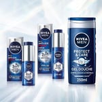 NIVEA MEN POWER 2 EN 1 LUMINOUS Routine visage & corps pour Homme, Soins visage hydratants, anti-âge et anti-taches, Gel douche 3-en-1 pour le corps, visage & cheveux