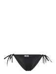 String Side Tie Cheeky Bikini Black Calvin Klein