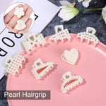 Styling Tools Pearl White Color Hair Pins Hair Claws Barrettes Pearl Hairgrip