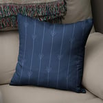 BonaMaison Housse de Coussin Motif, Bleu Taie d'oreiller pour Lit Voiture Canapé Maison Salon Chambre, Décoration D'intérieur, 43x43cm - Conçu et Fabriqué en Turquie