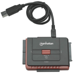 MANHATTAN Hi-Speed USB to SATA/IDE Adapter - Diskkontroller - ATA / SATA 3Gb/s - USB 2.0