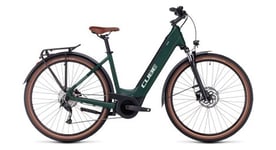 Vtc electrique cube touring hybrid one 625 easy entry shimano alivio 9v 625 wh 700 mm vert dark 2023