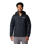 Columbia Men's Powder Lite Hooded Jacket, Hooded Puffer Jacket, Black, Size 2X