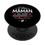 Future Maman 2026 - Grossesse Humour Femme Enceinte PopSockets PopGrip Adhésif