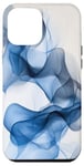 iPhone 12 Pro Max Waves Blue Abstract art Fluid Modern Minimalistic Case