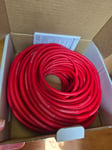 THERABAND Tubing with Natural Rubber - Exercise & Strengthening, Red Medium 30m