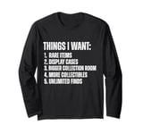 Collectible Fan Pun for Toys Memorabilia Hobby Unique Fan Long Sleeve T-Shirt