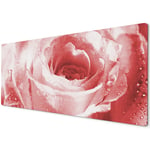 60 x 30cm Extra Large XL Desk Mouse Pad Mat Gaming Pink Rose Rain Drop Nature