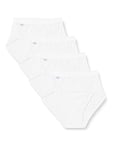 sloggi Chic Midi 4P, Culotte Femme, Lot de 4 Blanc (WHITE 0003) FR:48 EU: 46