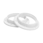 Gelia 100000911 Skärmring E27, vit, 2-pack