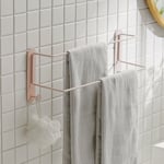 Bathroom Shelf Wall-Mounted Bathroom Storage Towel Rack Toilet Washroom Sink