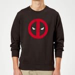 Sweat Homme Deadpool (Marvel) Deadpool Logo Craqué - Noir - XXL