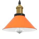 Taklampa höjdjusterbar E27 glans orange Ø 22 cm metall