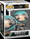 Loki Season 2 Mobius ( Tva Temporal Core Suit) Pop Marvel #1313 Vinyl Figurine