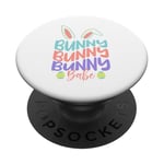 Bunny Babe Sweet Rabbit Design, vêtements pour femme et fille, cadeau PopSockets PopGrip Adhésif