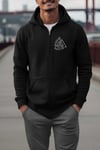 Dunken Valknut ziphoodie herr (XL)