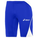 Asics Childrens Unisex Sprinter Young Cyclist Kids Blue Shorts - Size Large