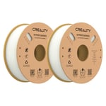 Creality Hyper PLA Filament Value Pack 1.75mm 2KG pour K1 Max/Ender 3 V3 SE/KE, Filament PLA conçu pour la haute vitesse 30-600mm/s, précision dimensionnelle ± 0.03 mm (Blanc+Blanc)