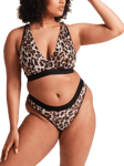 Lemonade Dolls Soft Mesh Full Cup Bra, Natural Leopard