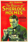 RETURN of SHERLOCK HOLMES Rvsu - POSTER HQ 70x90cm d'une AFFICHE VINTAGE