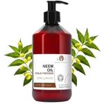 Huile de Neem Vierge, Pure, Anti Pucerons, Cochenilles, Repulsif Moustiques, Protection Animaux et Plantes, Repulsif Insectes et Parasites, Soin Peau, Cheveux, 250 ml