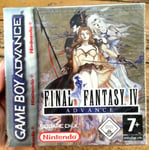 FINAL FANTASY IV ADVANCE NEUF SOUS BLISTER GAMEBOY GBA PAL EURO NEW SEALED FF 4