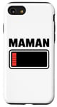 Coque pour iPhone SE (2020) / 7 / 8 drole Femme fatiguée, maman, faible charge de batterie