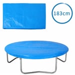 Bâche de protection pour trampoline ø 183 - 426 cm bleu Housse en pe résistante aux uv pluie neige soleil 183 cm - bleu