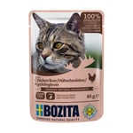 12 x 85 g Bozita Pouch våtfoder katt till sparpris! - Bitar i gelé med kycklinglever