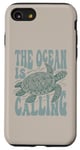 Coque pour iPhone SE (2020) / 7 / 8 L'océan appelle les amoureux de la nature | Tortue de mer | Art des reptiles