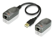 ATEN UCE260, USB 2.0 förlängning via Ethernet, 60m, 480Mb/s, sv/grå