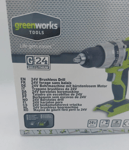 GREENWORKS Cordless drill driver GD24DD, 24V, brushless (NO BATTERY NO CHARGER)