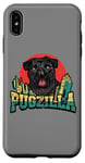 Coque pour iPhone XS Max Retro Pug Pugzilla Funny Dog Lover Japanese Movie Poster