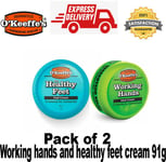 O'Keeffe's Working Hands & Healthy Feet: Hand & Foot Cream Jar Set - Twin Pack