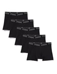 PUMA Homme Puma Basic Men's (5 Pack) Boxer Slip, Noir (Black), L EU