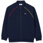 Sweat-shirt enfant Lacoste  SWEATSHIRT ZIPPÉ  ENFANT BLEU MARINE AVEC DÉTAILS CON