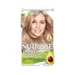 Garnier Nutrisse Permanent Hair Dye, Natural-looking, hair colour result, For All Hair Types, 8N Nude Medium Blonde