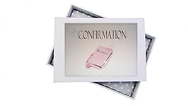 WHITE COTTON CARDS Mini Album Photo de confirmation, Rose Bible, Fcp1t, Tableau, Blanc, 12.5 x 17.5 x 2.5 cm