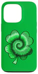 iPhone 13 Pro Lucky Tie-Dye Four Leaf St Saint Patrick's Day Clover Case